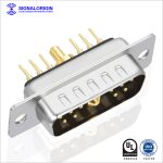 11W1 male mixed contact d type connector