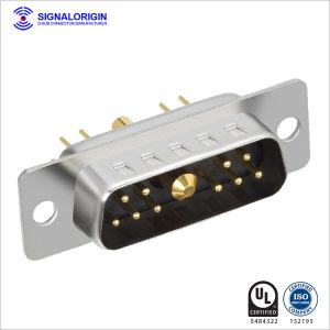 11W1 male mixed contact d type connector