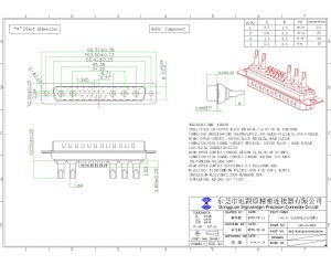17W5 male solder cup d-sub combo connector