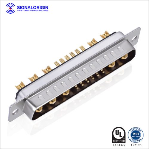 17W5 male solder cup d-sub combo connector