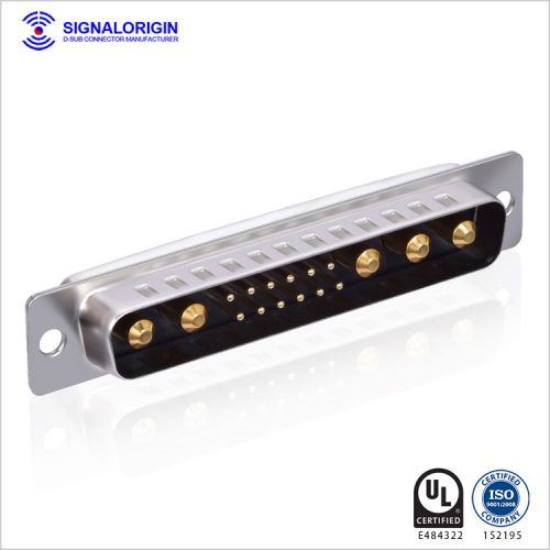 17W5 male solder cup d-sub combo connector