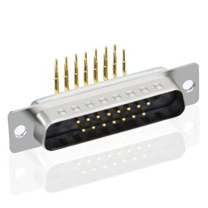 17w2 male combo right angle d-sub pcb connector