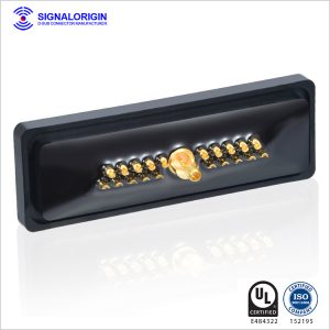 21W1 waterproof female d-sub coaxial rf connector