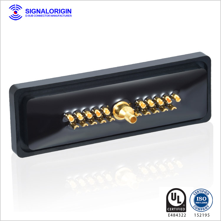 21W1 male d-sub coaxial waterproof connector