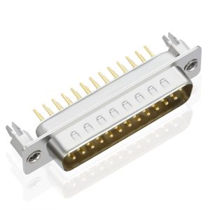 25 pin male d sub connector with boardlocks