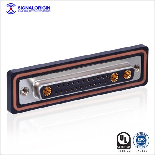 25W3 female D-sub mixed contact waterproof connector