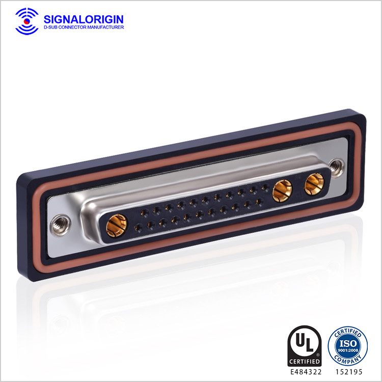 25W3 female D-sub mixed contact waterproof connector