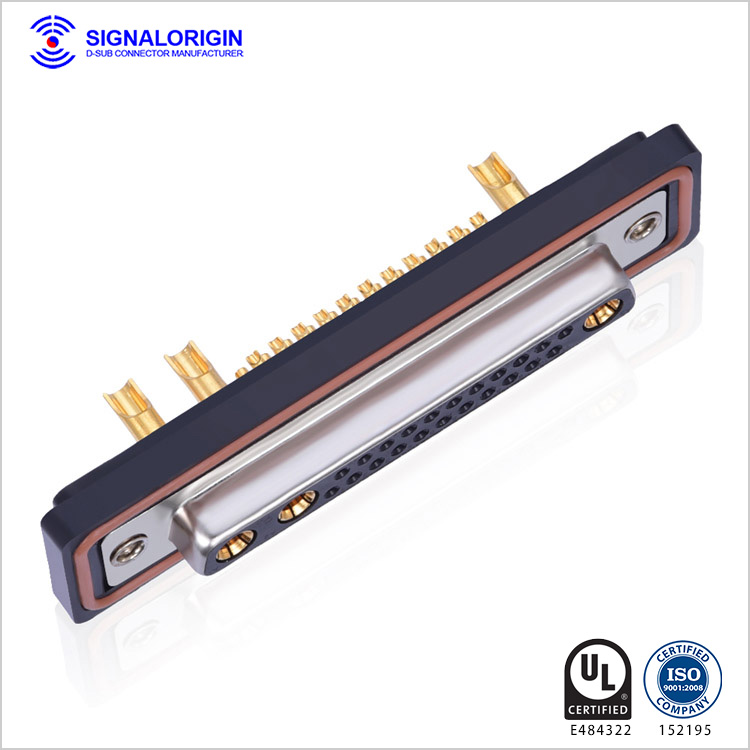 25W3 female D-sub mixed contact waterproof connector