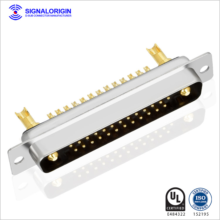 27W2 male solder cup power d sub connector