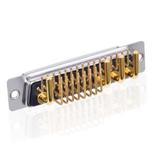 36W4 high current female d sub mixed contact connectors