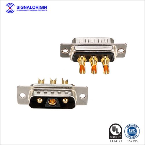 3V3 male combo D-sub high current connectors