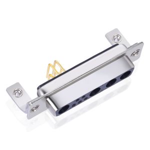 9w4 female right angle combo d connector