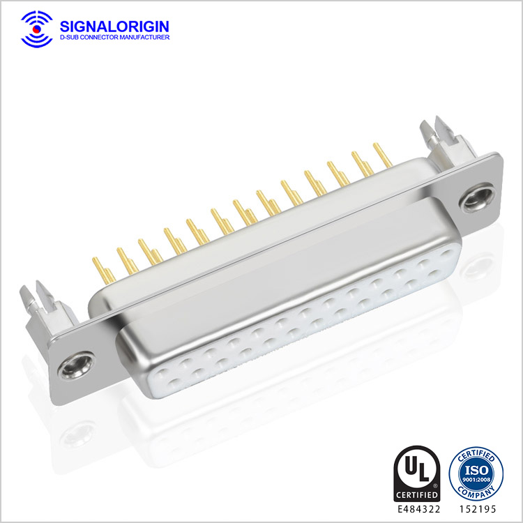 D sub pcb 25 pin female connector for sale