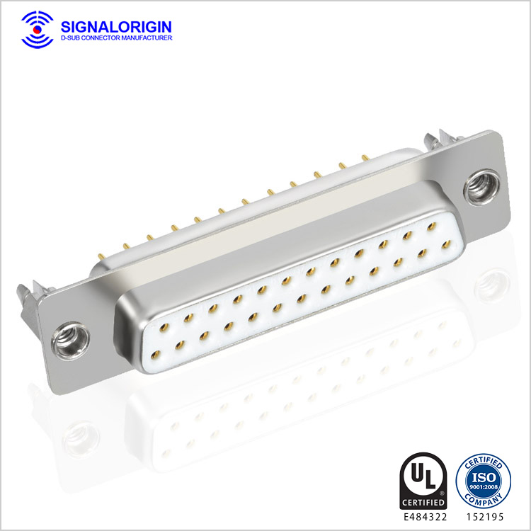 D sub pcb 25 pin female connector for sale