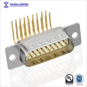 26 pin male 90 degree d sub connector