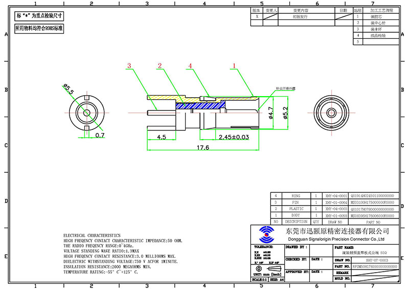 Power and signal coax d sub terminal manufacturer