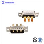 High current male combo D-sub 3w3 Connector