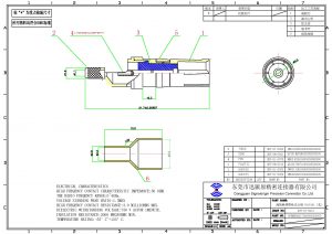 D sub male connector solder cup coaxial contact supplier