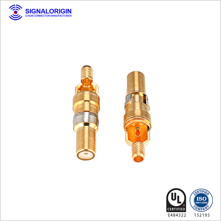 D sub female connector solder cup coaxial terminal wholesale