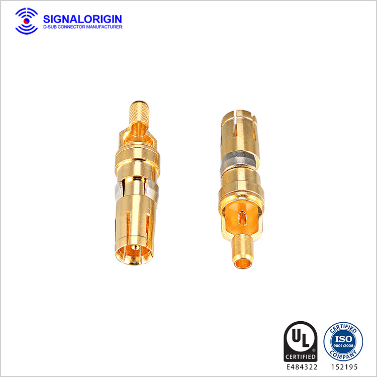 D sub male connector solder cup coaxial contact supplier