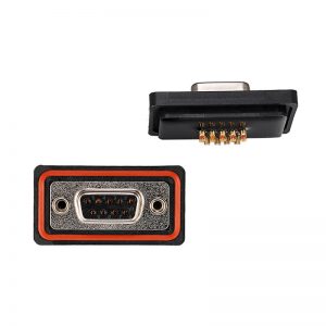 Waterproof solder 9 pin d type female connector