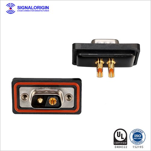 2V2 male mixed d-sub waterproof power connector
