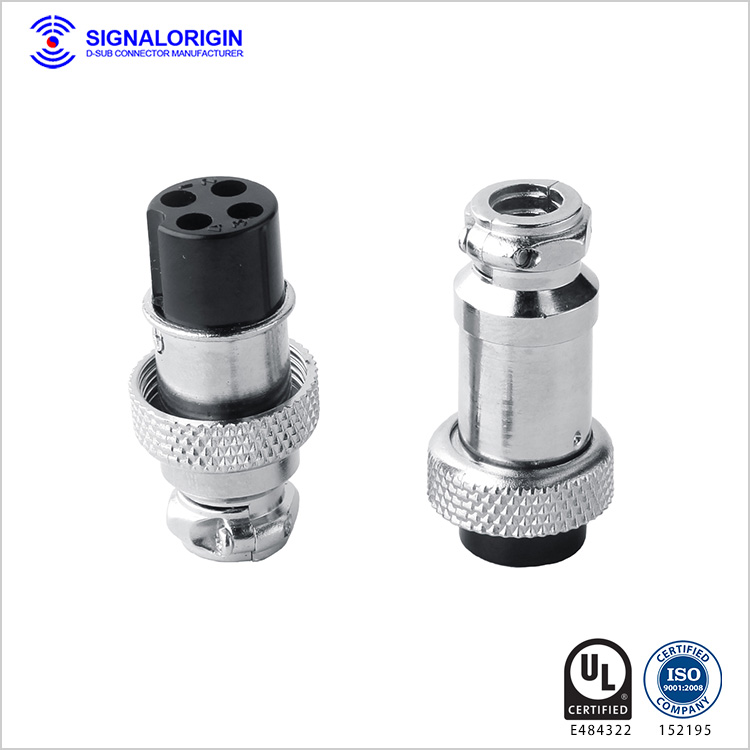 M16 4 PIN male female waterproof circular electrical connectors