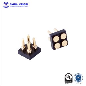 power and signal spring loaded connectors surface mount