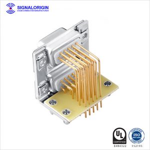 15 pin dual-port right angle d-sub connector supplier