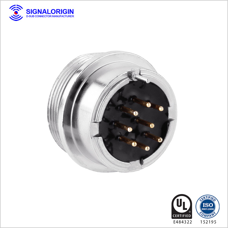 8 pin female waterproof industrial circular connectors