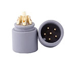 6 pin solder cup male round electrical connectors supplier