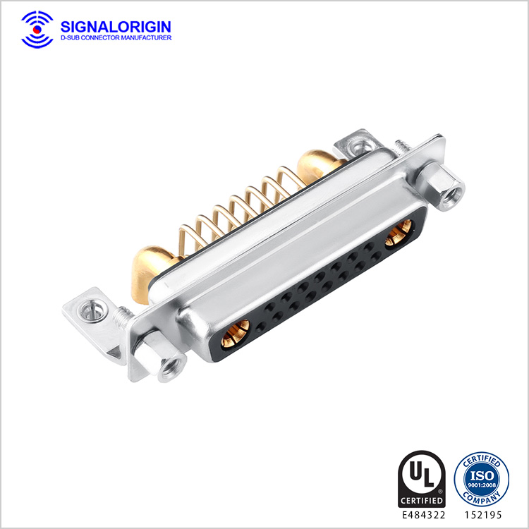 17w2 female right angle combo d-sub connector supplier