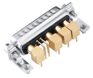 9w4 male righ angle coaxial conec d-sub connectors wholesale