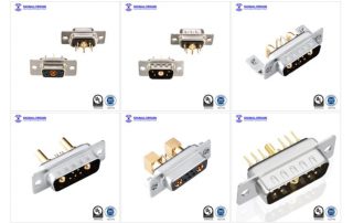 Signalorigin mixed contact high power d-sub connector