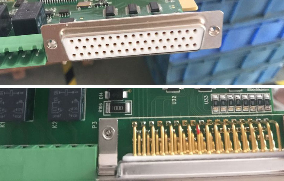 High density D-sub connectors