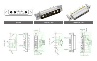 What is DB13w3 connector