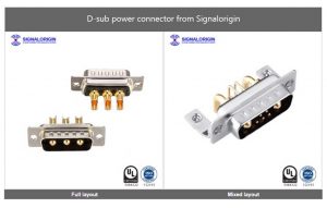 D-sub power connector from Signalorigin