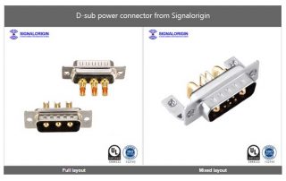 D-sub power connector from Signalorigin
