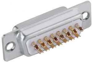 D-sub connector 15 pin female solder cup type