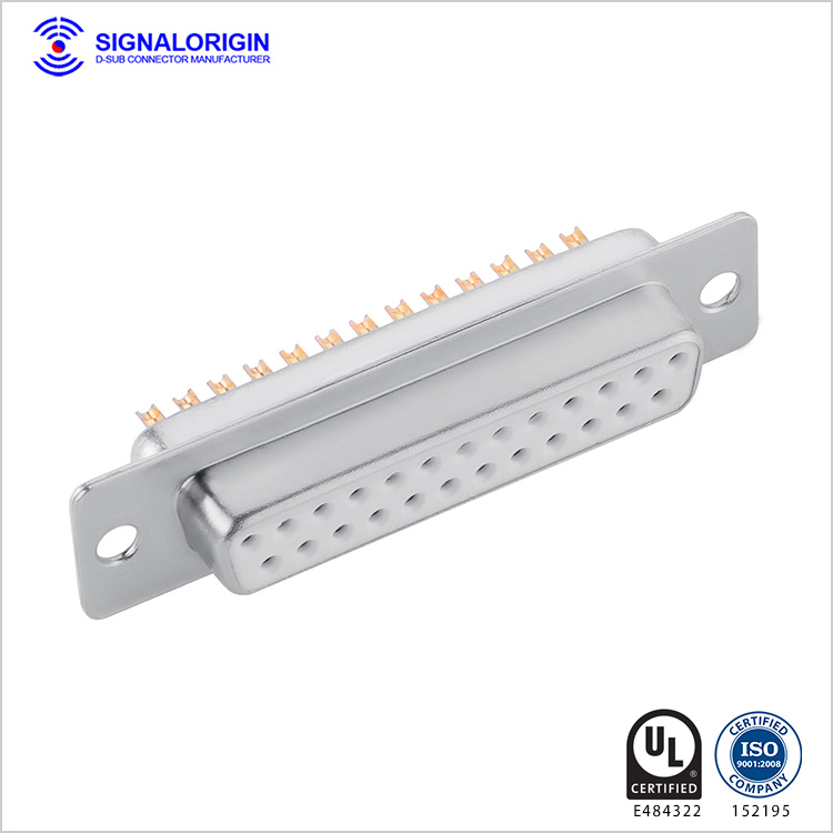 D-sub 25 pin female connector solder cup type