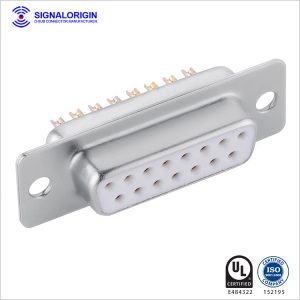 D-sub connector 15 pin female solder cup type