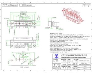 9W4 male right angle coaxial d-sub connectors
