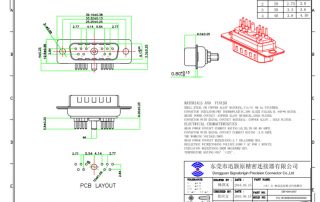 11W1 mixed contact high current D-sub connectors