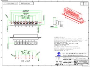 8W8 D-sub coaxial connector