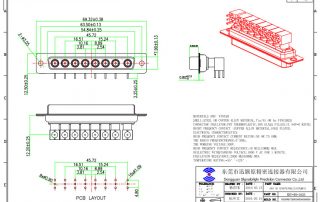 8W8 D-sub coaxial connector