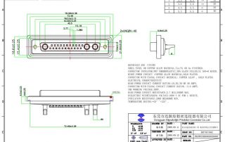 25W3 high current waterproof D-sub connector