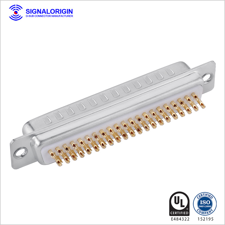 62 pin d-sub connector plug solder cup type