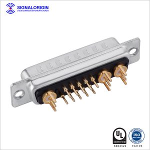 13W3 D-Sub coaxial male connector manufacturer
