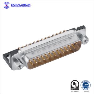 25 pin d-sub connector male PCB right angle type