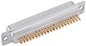 62 pin d-sub connector plug solder cup type